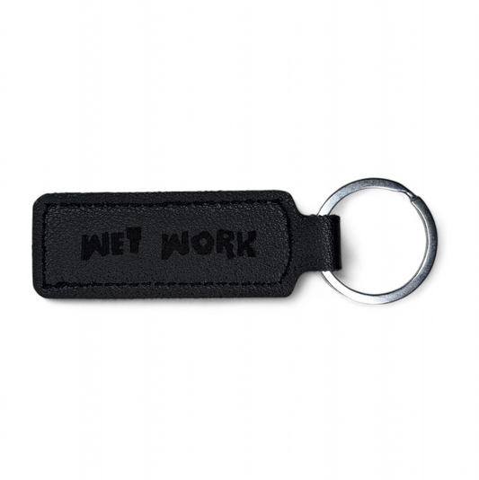 Wetwork leather keychain